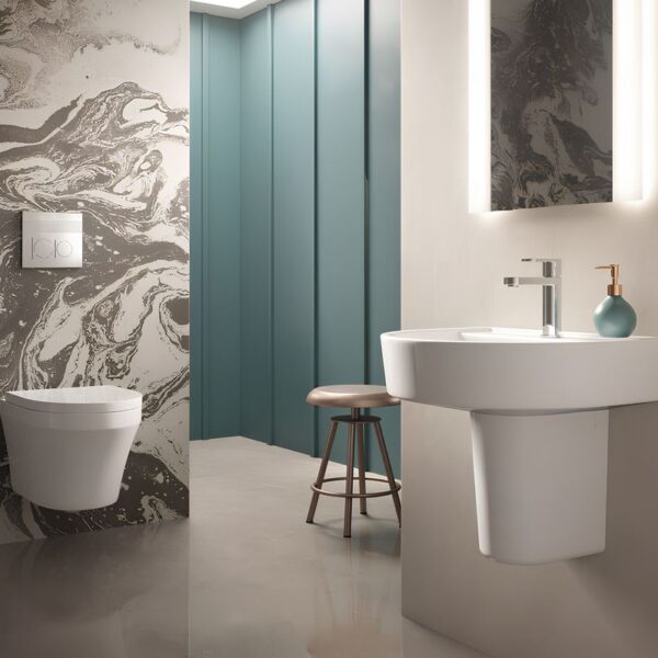 Hudson Reed Luna Wall Hung Toilet Pan and Soft Close Toilet Seat - Image 2