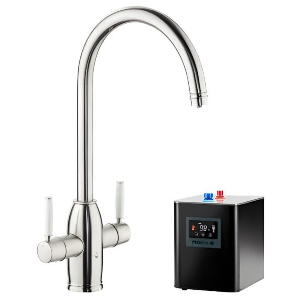 Abode Province 4 IN 1 Monobloc Tap &Tank - Brushed Nickel