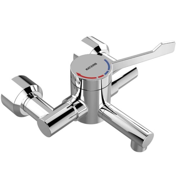 Bristan Thermostatic Wall Mounted Basin Mixer Tap - Chrome