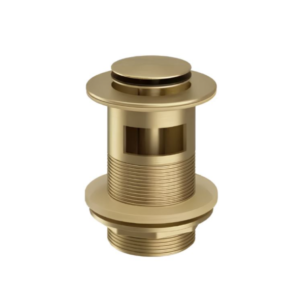 Sognare Traditional Basin Mixer Tap & Waste - Brushed Brass - Image 5