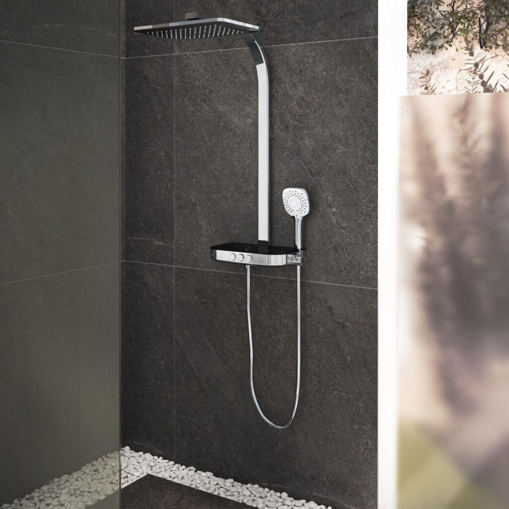 Vitra Aquacontrol Charm S 360 Thermostatic Shower Column - Image 2