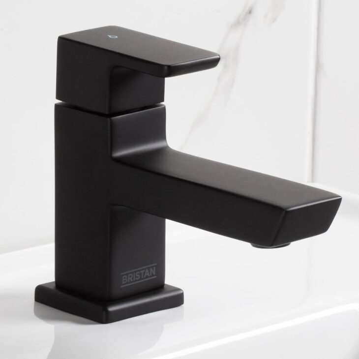Bristan Cobalt Basin Pillar Taps (COB 1/2 BLK) - Matt Black - Image 4