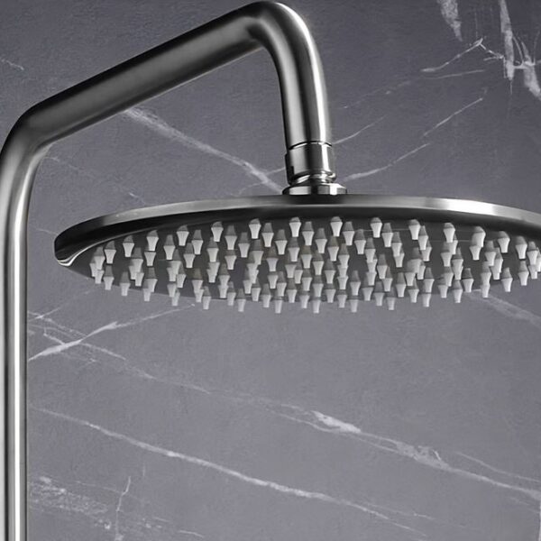 Core Chrome Round Rigid Riser Mixer Shower - Image 5