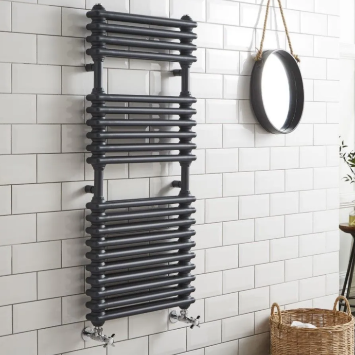 Kolumn Designer Towel Rail 1140mm x 500mm - Anthracite