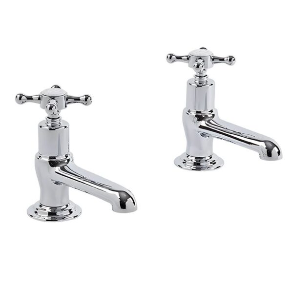 Tavistock Ashmore Basin Pillar Taps - Chrome