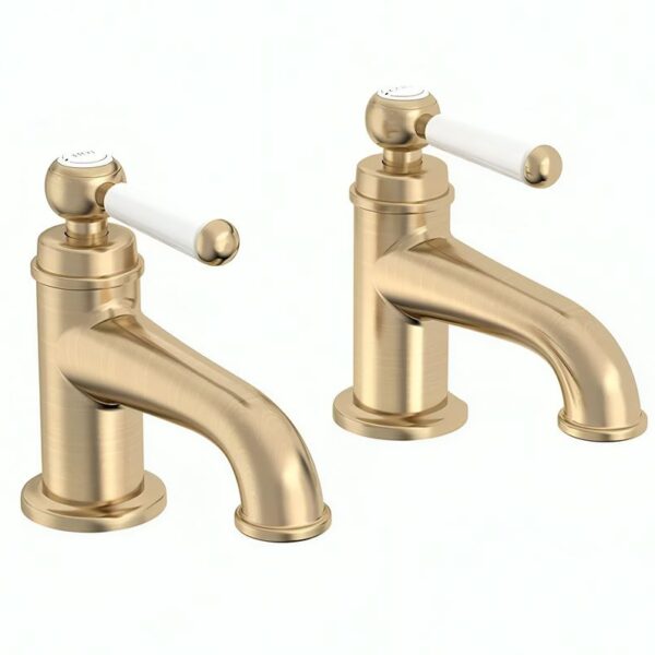 Tavistock Lansdown Basin Taps - Brushed Brass
