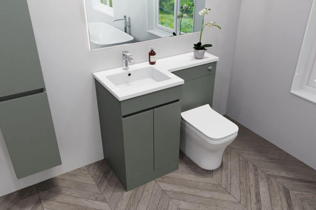 Reed Green Combination Furniture - L Shape With Tall Unit Option - Image 2