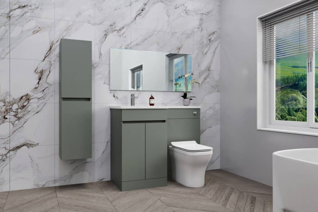 Reed Green Combination Furniture - L Shape With Tall Unit Option - Image 3