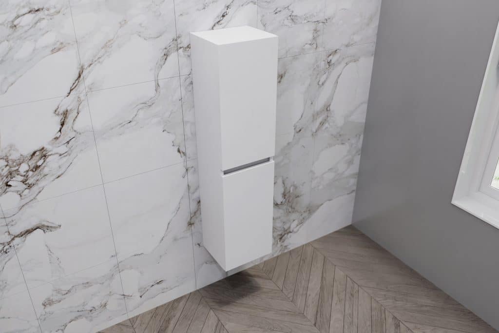 White Combination Furniture - L Shape With Tall Unit Option - Image 3