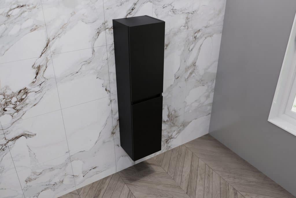 Matt Black Combination Unit - L Shape With Tall Unit Option - Image 2