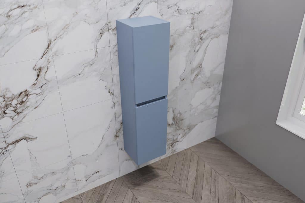 Demin Blue Combination Furniture - L Shape With Tall Unit Option - Image 8