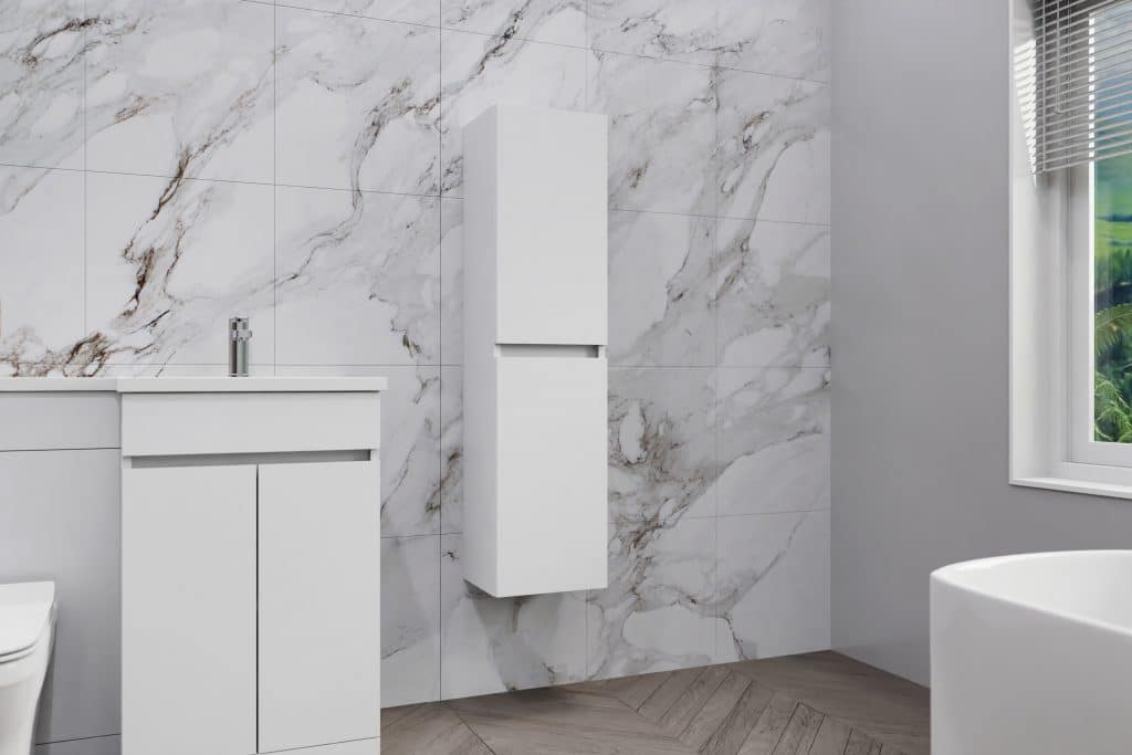 White Combination Furniture - L Shape With Tall Unit Option - Image 4