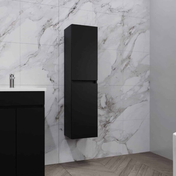 Matt Black Combination Unit - L Shape With Tall Unit Option - Image 3