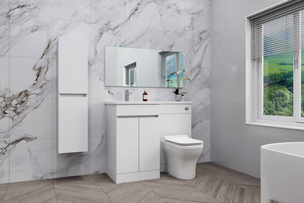 White Combination Furniture - L Shape With Tall Unit Option - Image 8