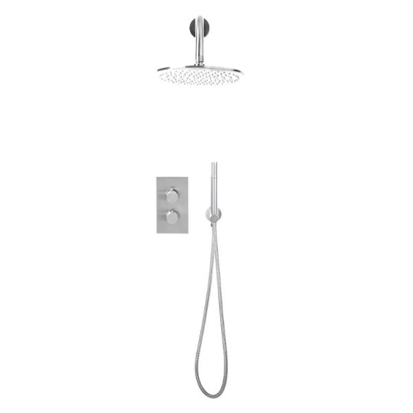 Core Chrome Round Concealed Shower Kit