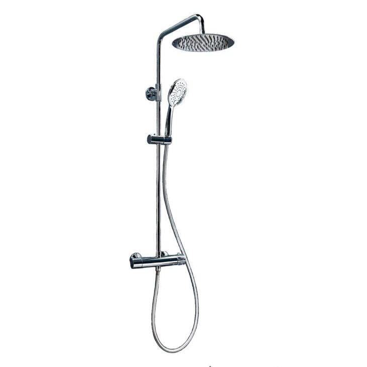 Messi Round Cool Touch Rigid Riser Shower