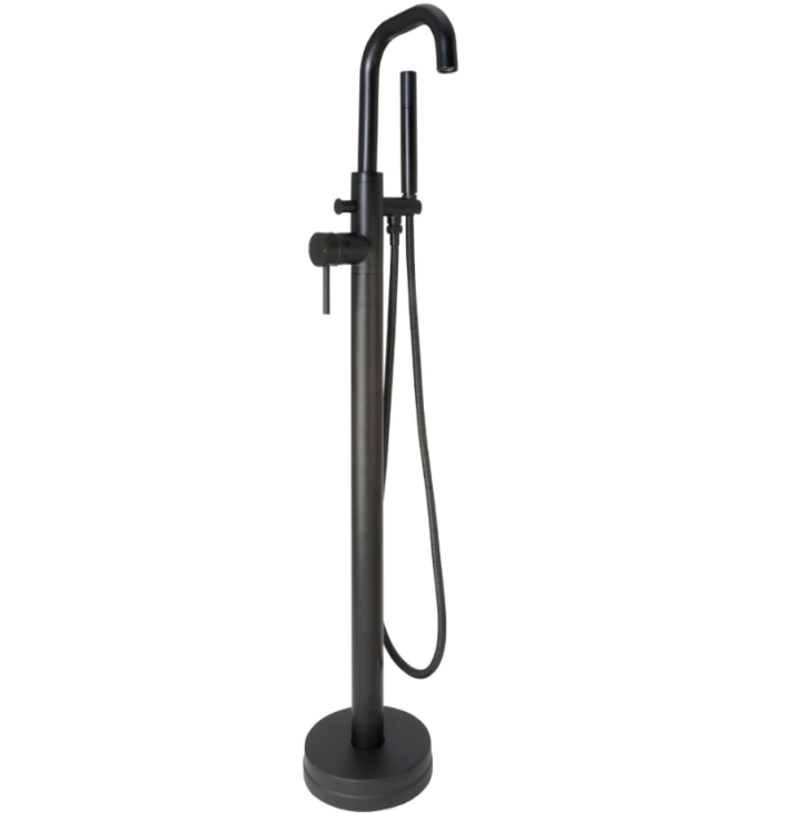 Core Freestanding Bath Shower Mixer & Screw Head - Matt Black