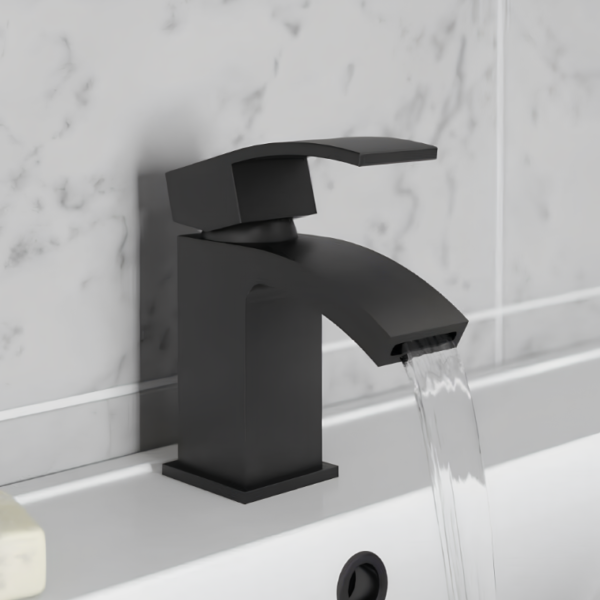 Descent Mini Mono Basin Mixer - Matt Black - Image 2