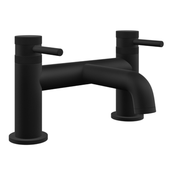 Sognare Core Round Style Bath Filler Tap & Screw Head - Black