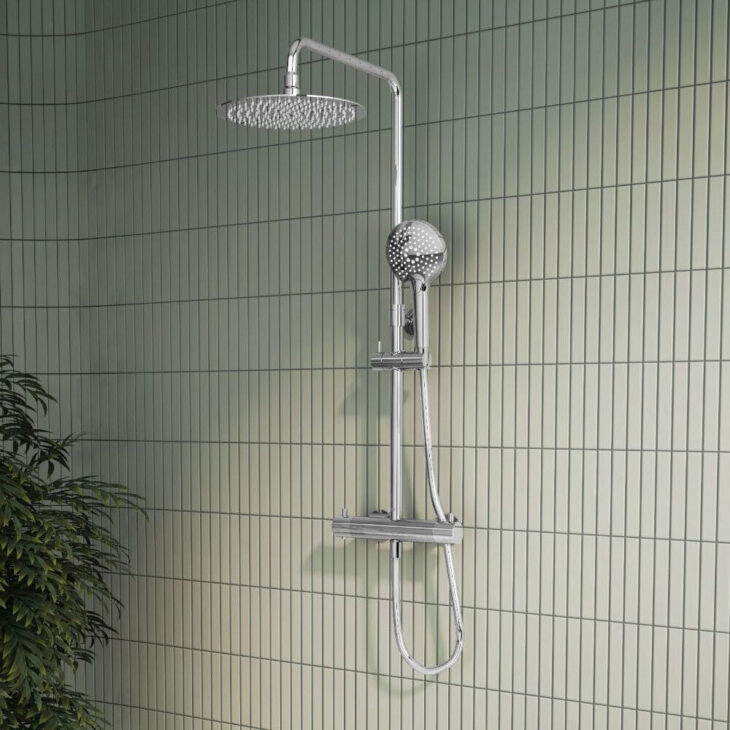 Vitra Aquaheat Bliss 250 Thermostatic Shower Column - Image 2