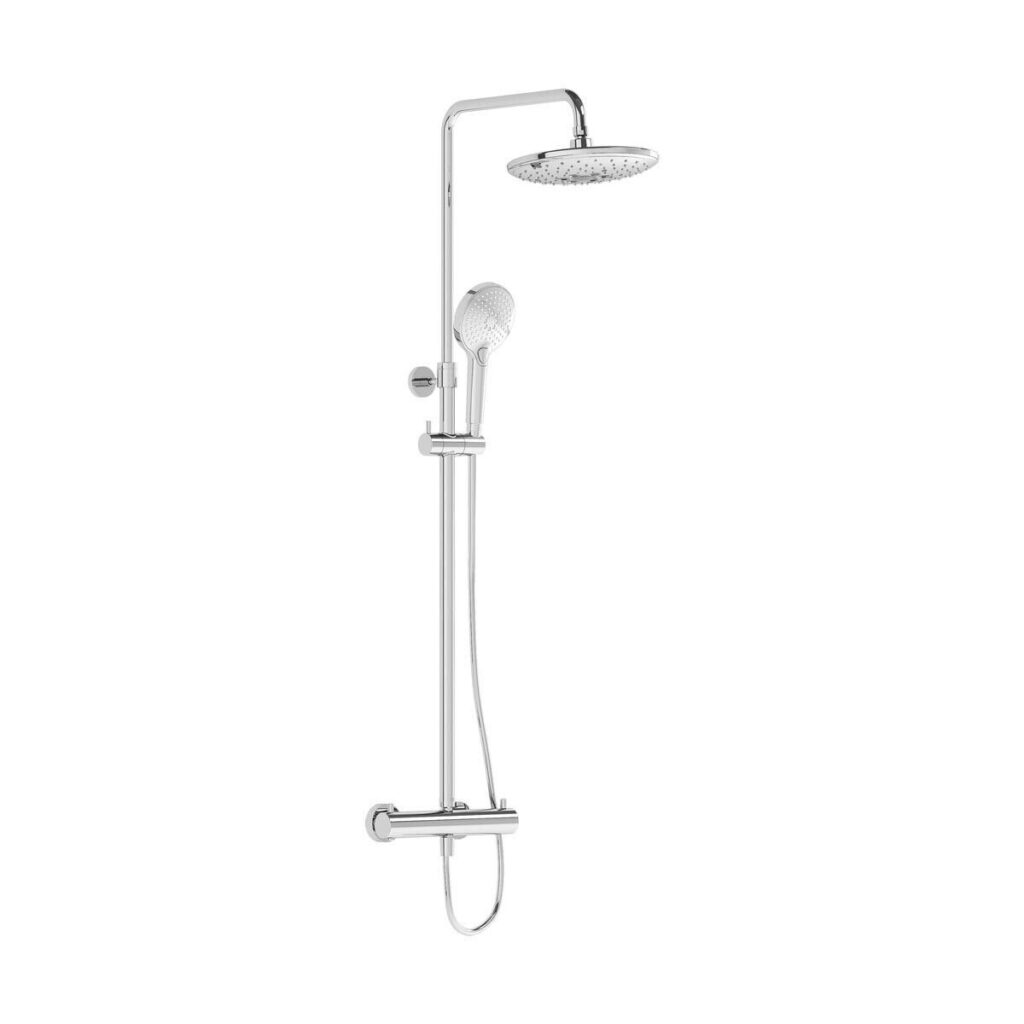 Vitra Aquaheat Bliss 240 Thermostatic Bar Mixer Shower & Kit