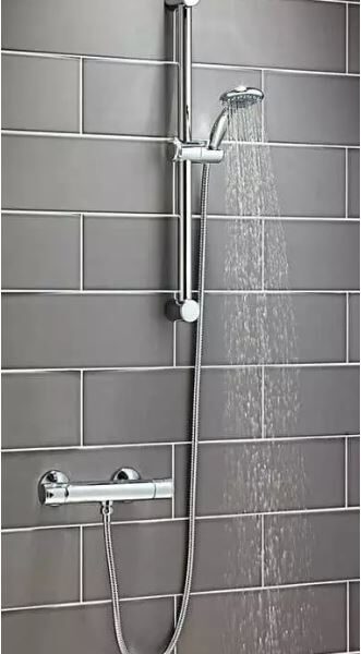 Tidy Round Chrome Exposed Thermostatic Shower Kit - Image 3