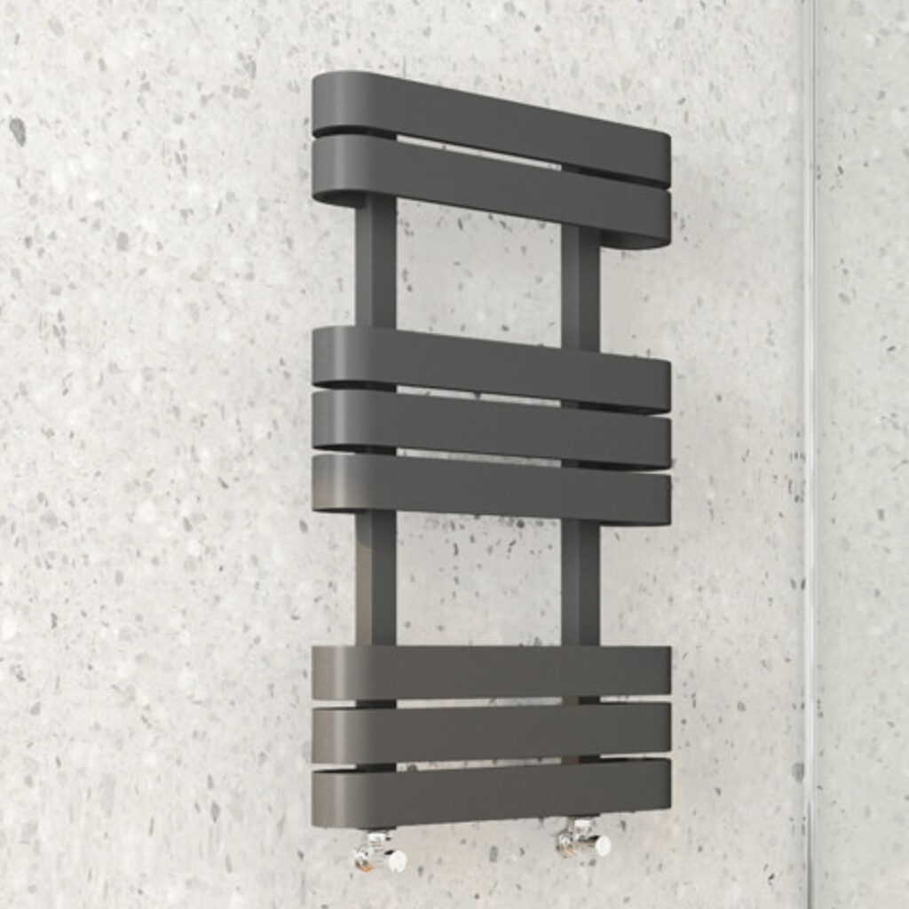 K-Rad Tampa Anthracite Designer Towel Rail 1200mm x 500mm