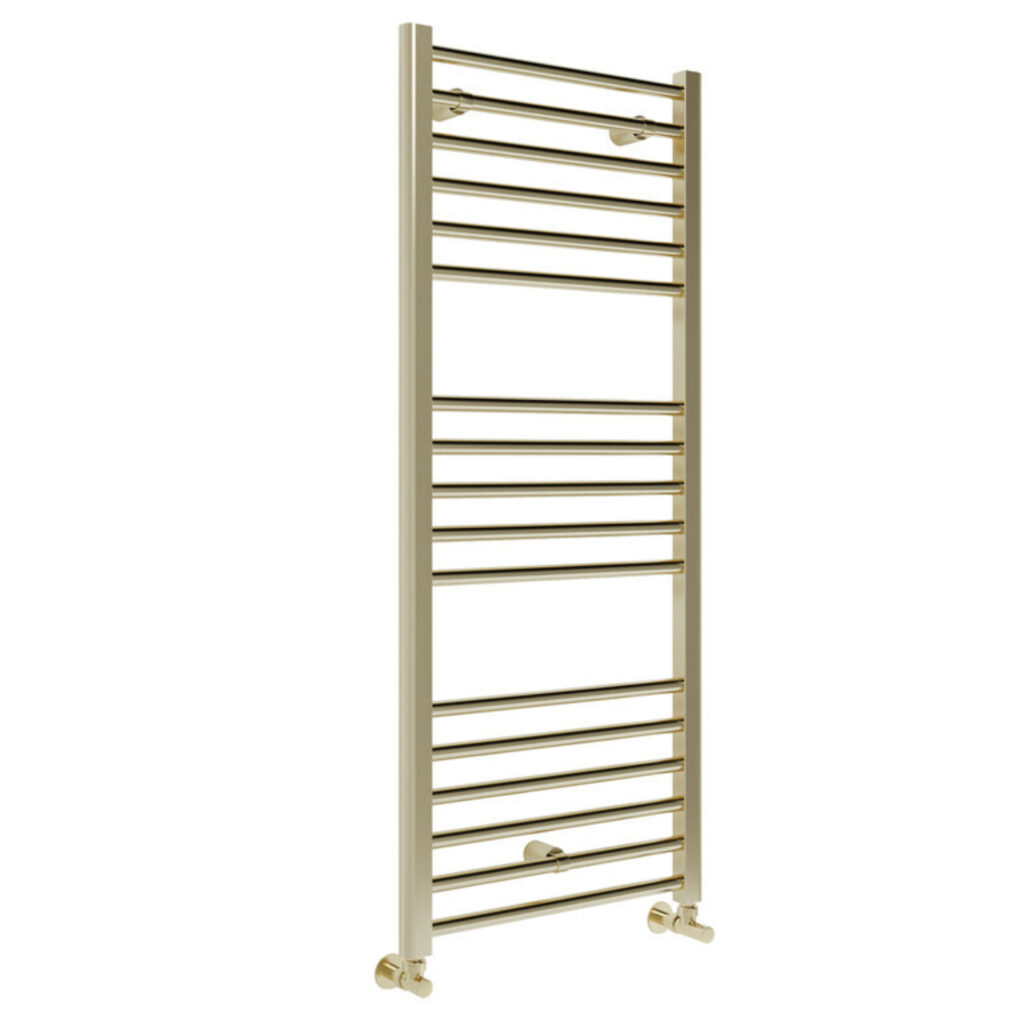 Straight Ladder Towel Warmer 30mm Various Sizes- Brushed Brass