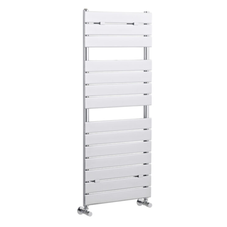 ​Hudson Reed Flat Panel Designer Towel Rail 1213 x 500mm - Chrome