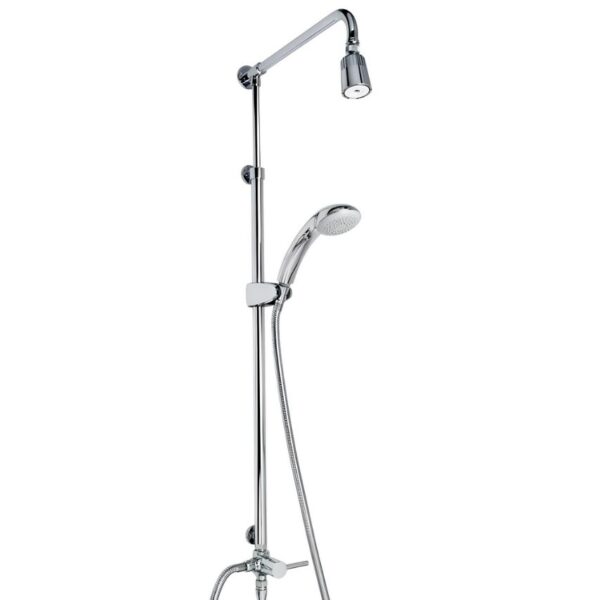 Bristan Doc M Diverter Riser Kit Fixed Head and Handset - Chrome