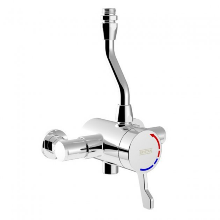 Bristan Opac Thermostatic Exposed Shower Valve - Chrome