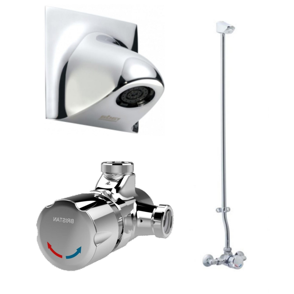 Bristan Timed Flow Temperature Shower Valve & Shower Head