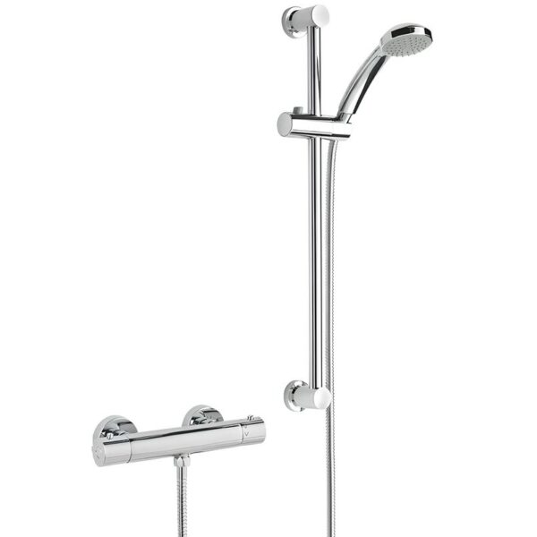 Bristan Frenzy Thermostatic Cool Touch Bar Valve With Riser Kit