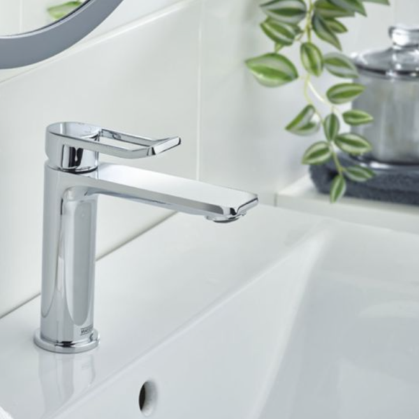 Bristan Saffron Eco start Mini Basin Mixer with Clicker Waste - Chrome - Image 2
