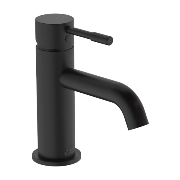 Bristan Mila Basin Mixer Tap with Clicker Waste - Black