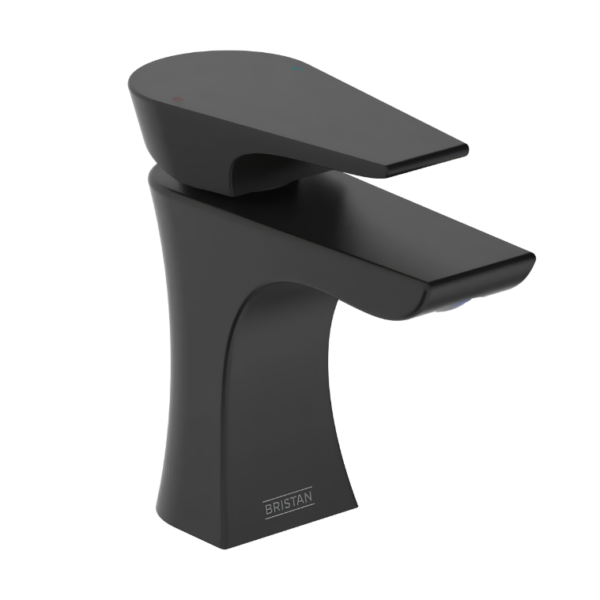 Bristan Hourglass Basin Mixer Tap & Waste - Black
