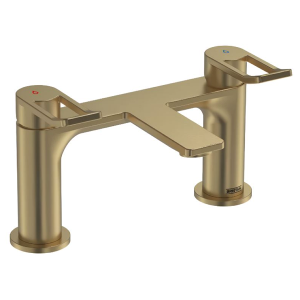 Bristan Saffron Bath Filler - Brushed Brass