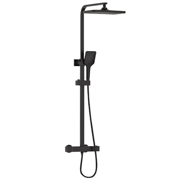Bristan Craze Bar Mixer Shower with Shower Rigid Riser Kit - Black