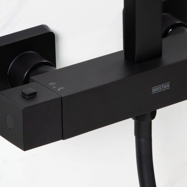 Bristan Craze Bar Mixer Shower with Shower Rigid Riser Kit - Black - Image 5