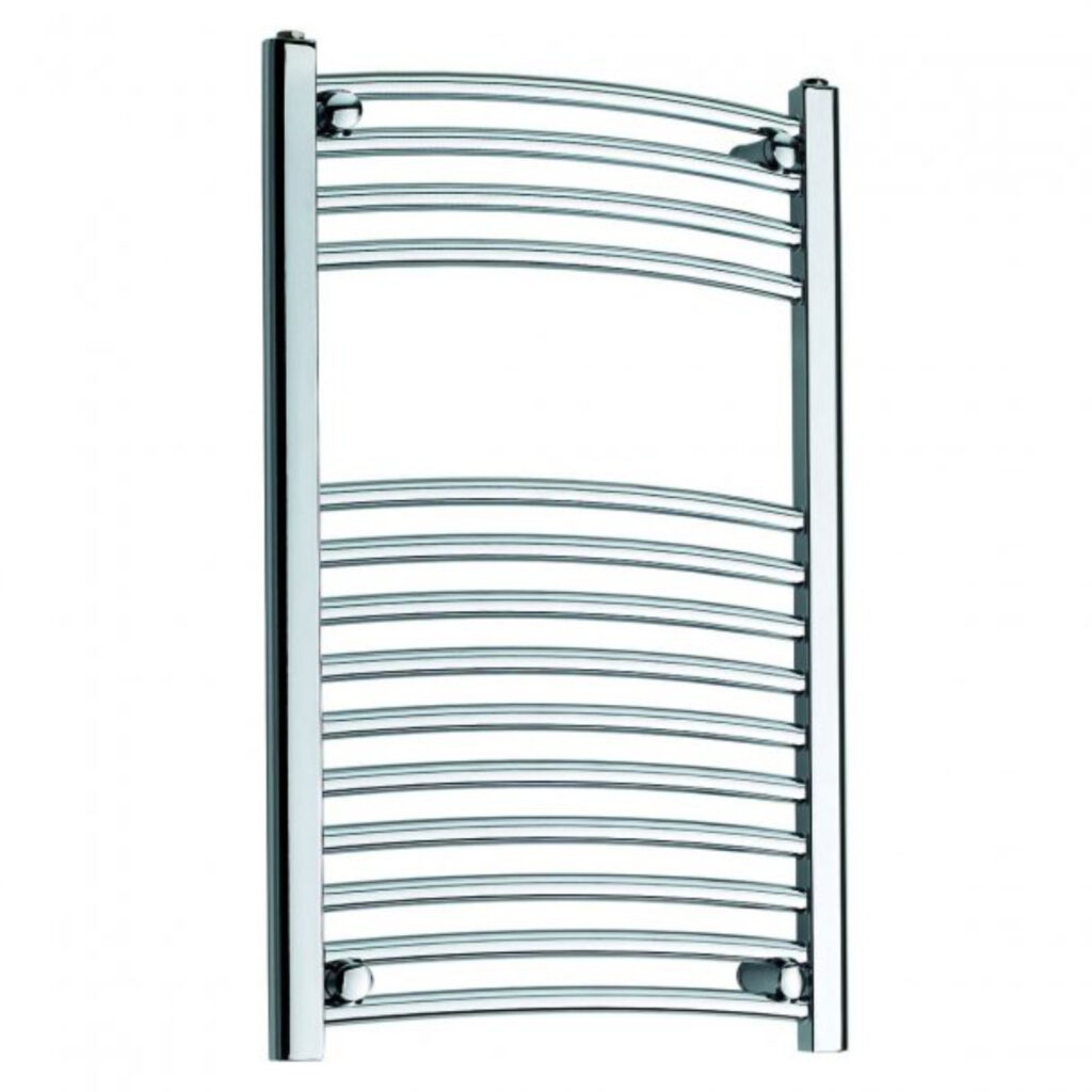 K-Rad Curved Heated Towel Rail 300mm Chrome – 4 Size’s