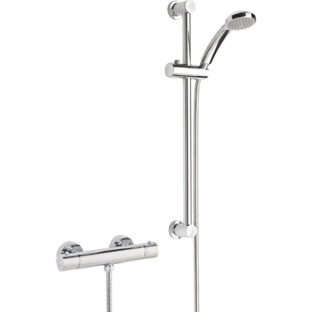 Bristan Frenzy Thermostatic Cool Touch Bar Valve With Riser Kit