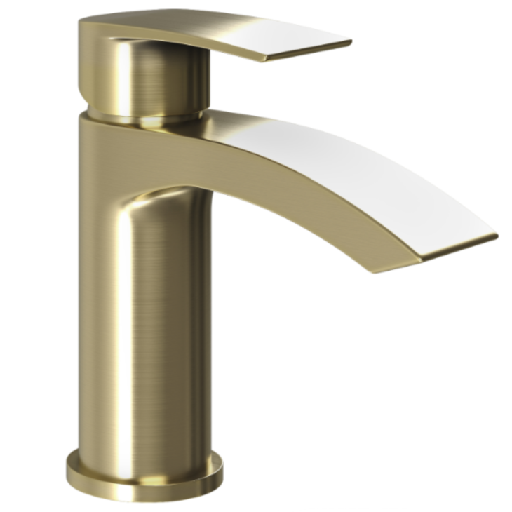 Ellsi Belini Mini Mono Basin Mixer  – Brushed Brass