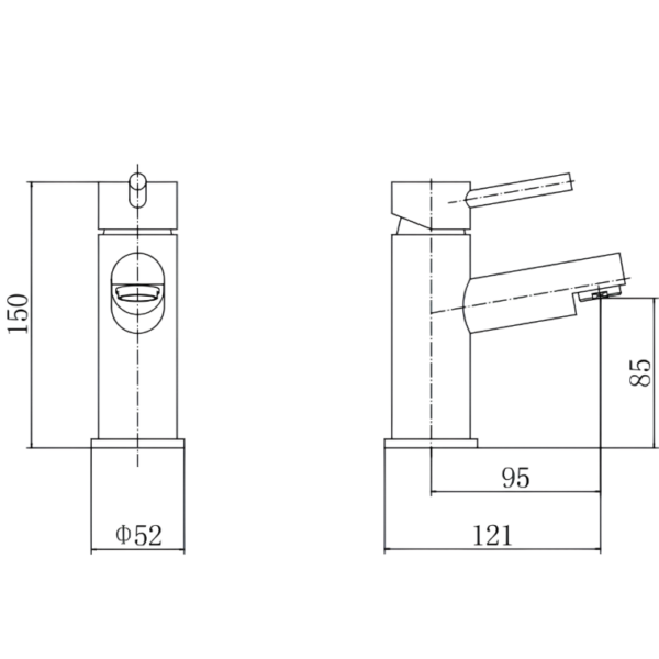 Ellsi Premier Bath Filler Tap - Black - Image 2