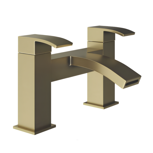 Ellsi Descent Bath Filler Tap – Brushed Brass