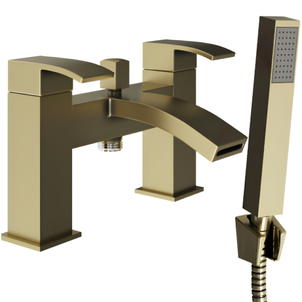 Ellsi Descent Bath Shower Mixer Tap – Brushed Brass