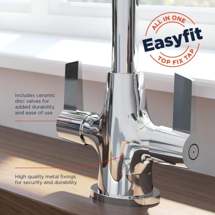 Bristan Echo Easyfit Kitchen Mixer Tap - Chrome - Image 3