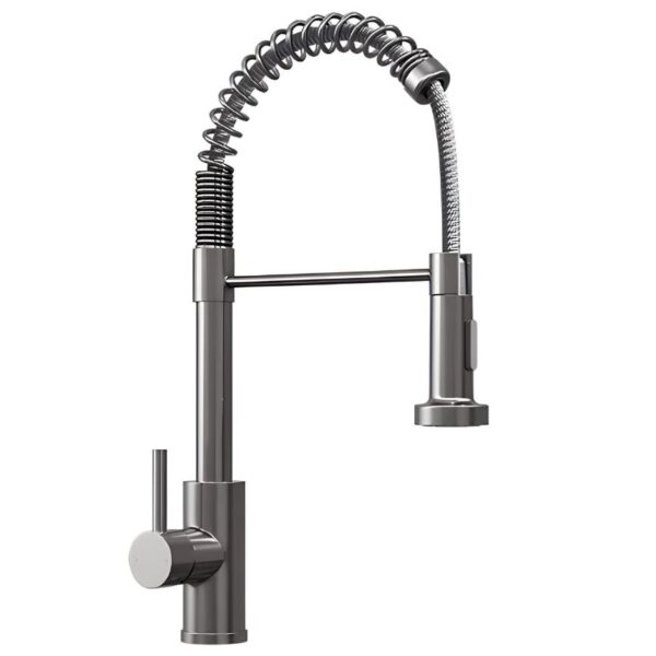 Contra Pull Out Kitchen Sink Tap with Hose and Spray Head - Steel