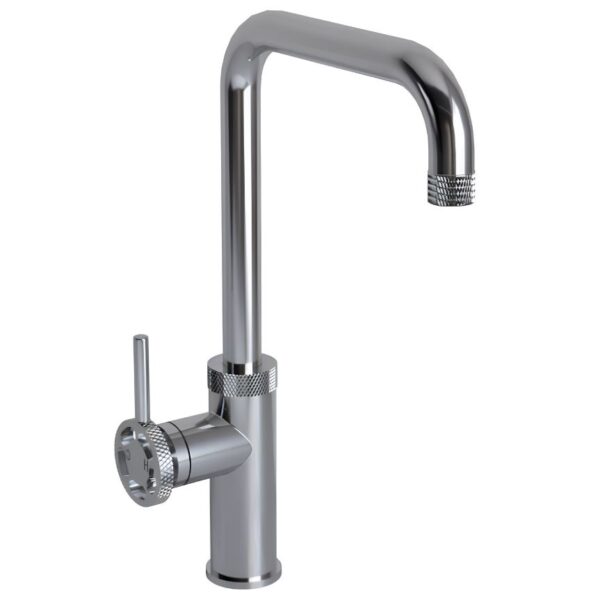 Industrial Style Kitchen Single Lever Handle Mixer Tap - Chrome