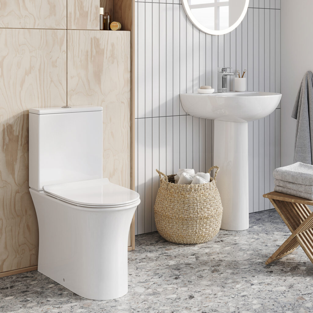 Sognare Deia Rimless Comfort Height Close Coupled Toilet - Image 2