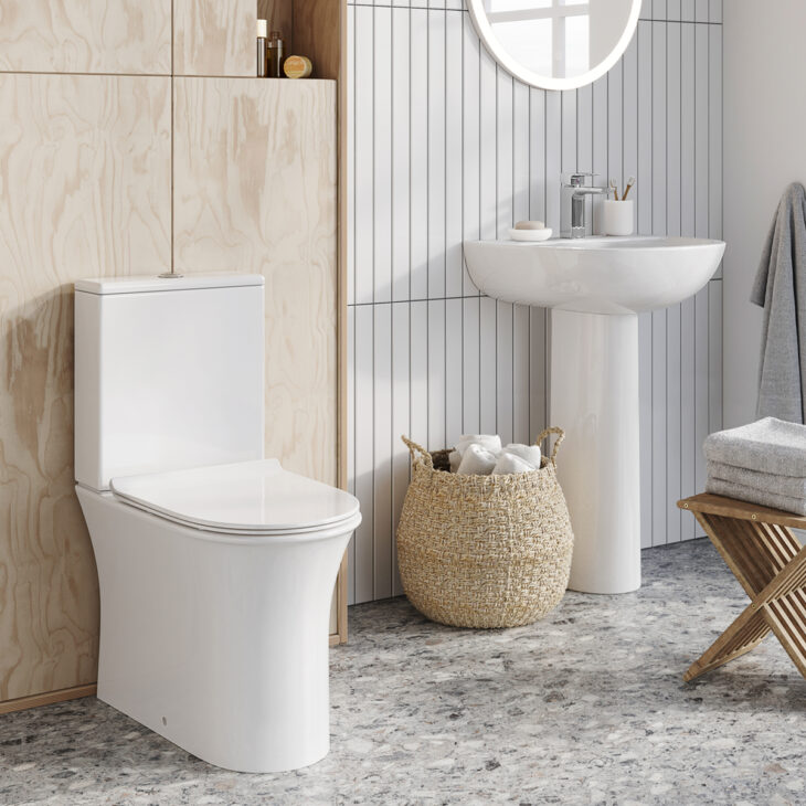Sognare Deia Rimless Comfort Height Close Coupled Toilet - Image 2